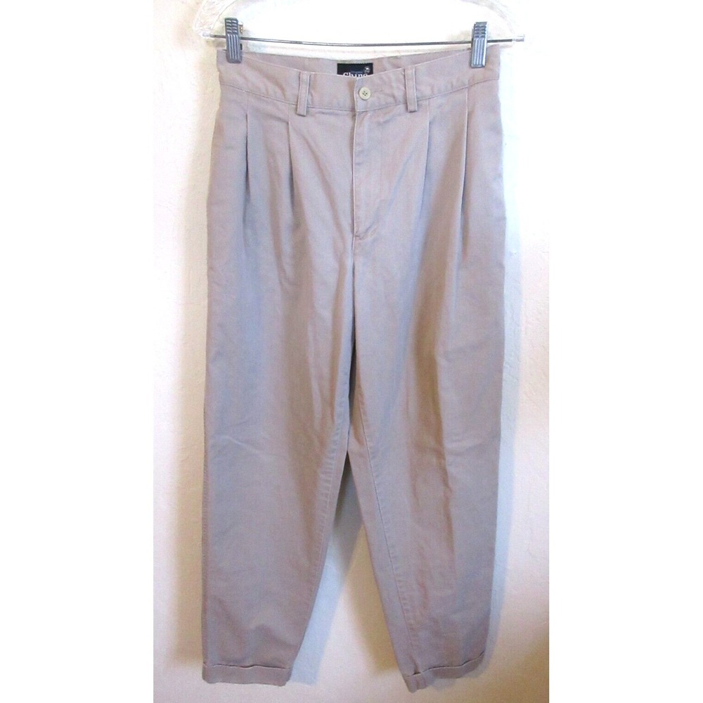 VTG Evergreen Cuffed & Pleated Chino Pants Size 29 X 34 Relaxed OG Cholo